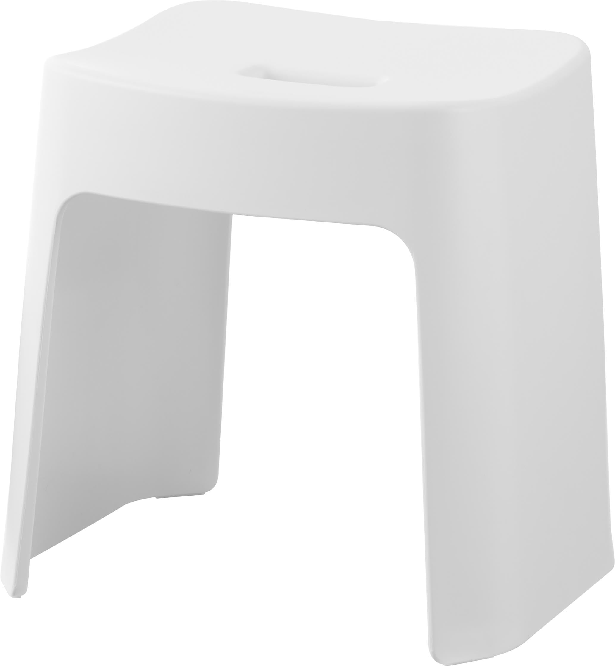 Yamazaki SH32 Easy to Clean Magnetic Bath Chair, White, W 13.0 x D 10.6 x H 12.6