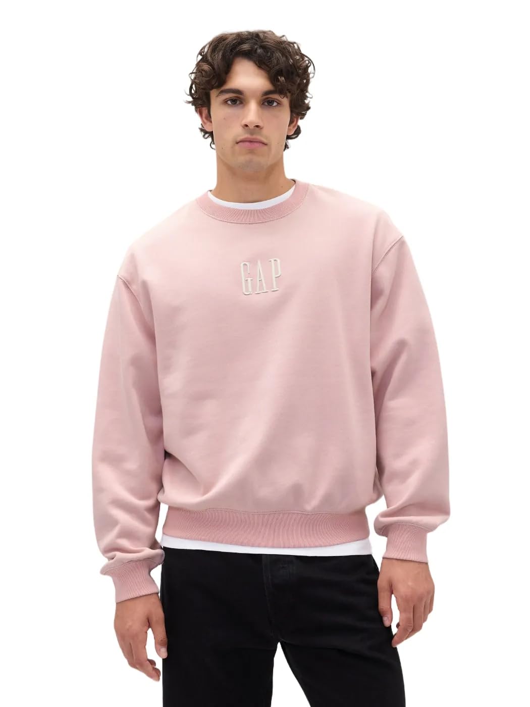 Gap Men's Crewneck Fleece Sweatshirt with Logo
