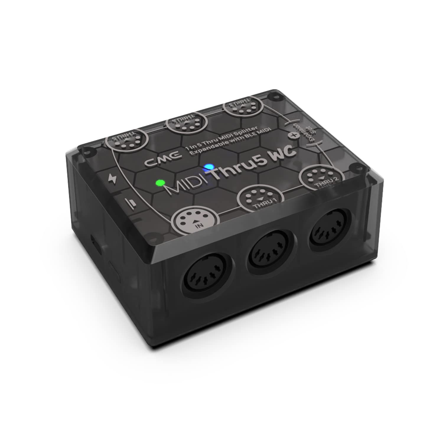 CME MIDI Thru5 WC – 1-in-5-out MIDI Thru with 5-pin DIN - High-speed transfer of