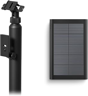 All-New Ring Stake Mount for Cameras and Solar Panels with Ring Solar Panel (2nd Generation), 4W for Stick Up Cam, Stick Up Cam Pro, Spotlight Cam Plus, Spotlight Cam Pro, White