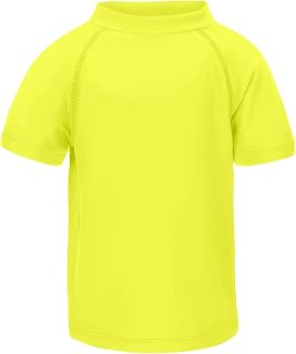 LACOFIA Swimming T-Shirt Short Sleeve for Children Swimwear for Boys Sun Protection Quick Dry