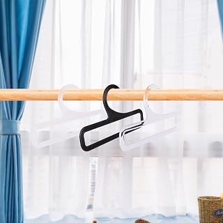 10 Pcs Multipurpose Plastic Scarf Hooks Space Saving Closet Hat Towel Hanger Clear