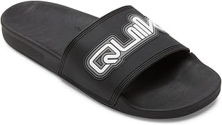 Quiksilver Men's Rivi Slider for Men Peeptoe Sandals, Green / Black, 44 EU