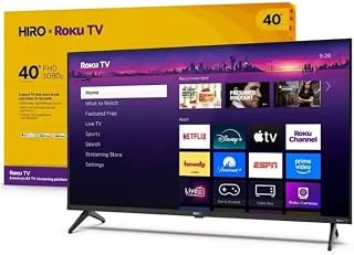 Roku Hiro 40" 1080p Full HD Smart TV with Dolby Audio (Renewed) | Streaming Ready, Full HD 1080p, Roku Built-In, Dolby Audio, Model H40C3D4