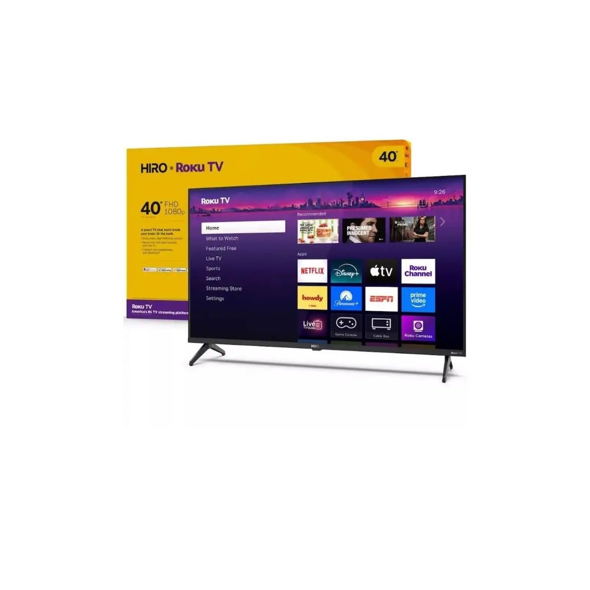 Roku Hiro 40" 1080p Full HD Smart TV with Dolby Audio (Renewed) | Streaming Read