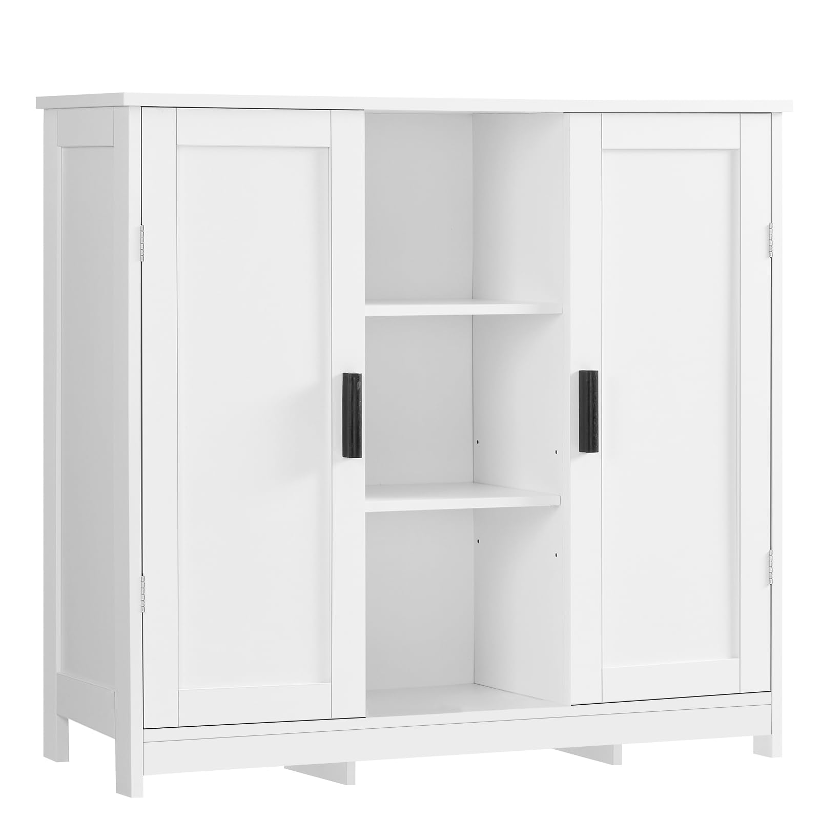 FIONESO Sideboard Buffet Cabinet with 2 Doors & 4 Shelves, Coffee Bar Cabinet, S