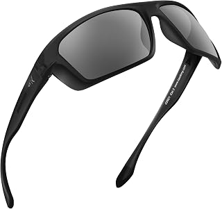 KastKing Huzzah Polarized Sport Sunglasses for Men and Women, Wrap Design | PuriVex Water & Salt Repellent, UV Protection, Lightweight, Durable, Ideal for Fishing Driving Cycling and Running