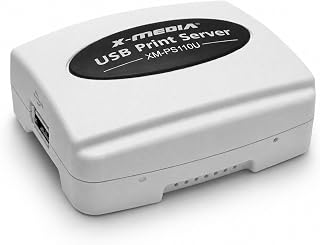 X-MEDIA XM-PS110U 1-Port 10/100Mbps Fast Ethernet USB Print Server | USB 2.0 Port Network Print Server