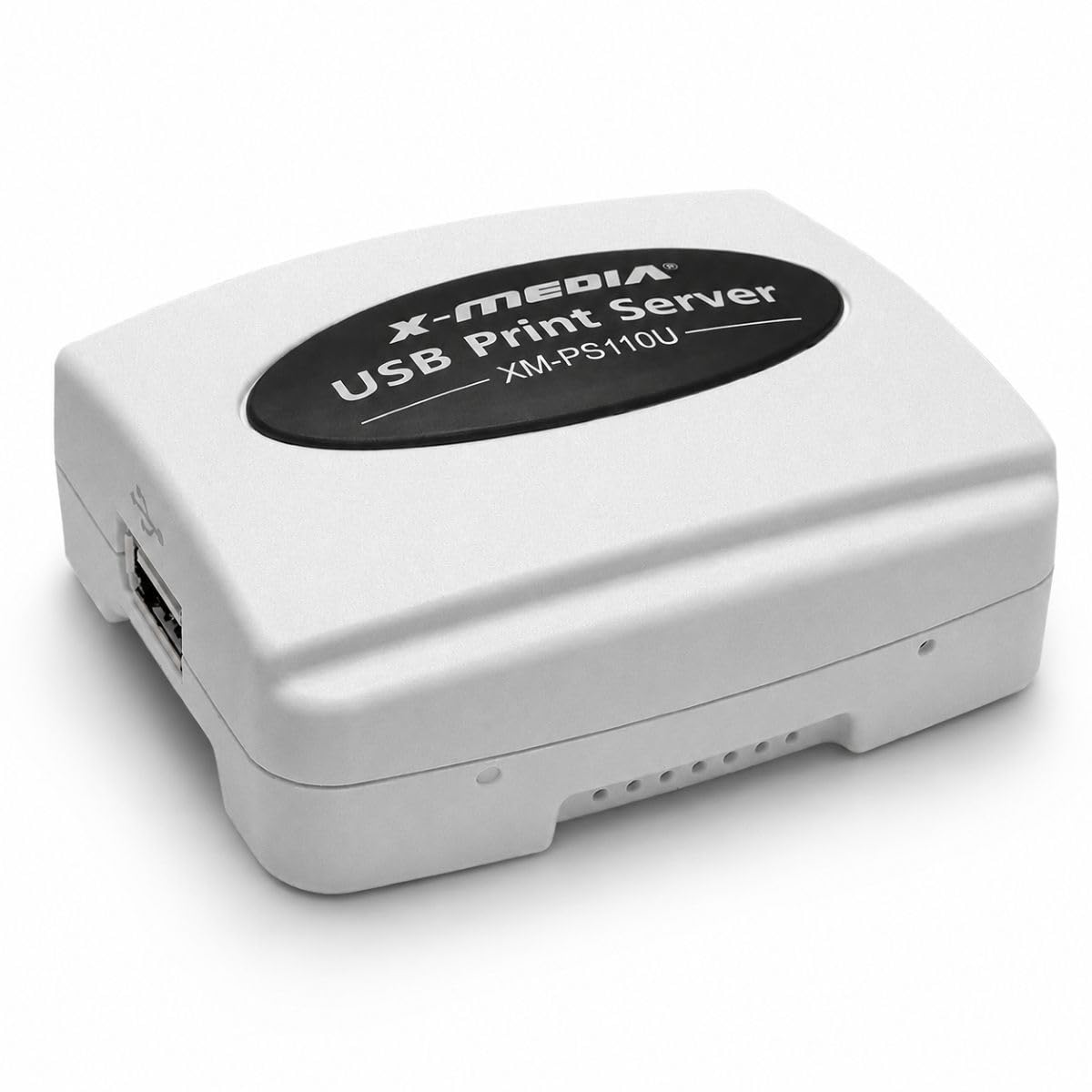 X-MEDIA XM-PS110U 1-Port 10/100Mbps Fast Ethernet USB Print Server | USB 2.0 Por