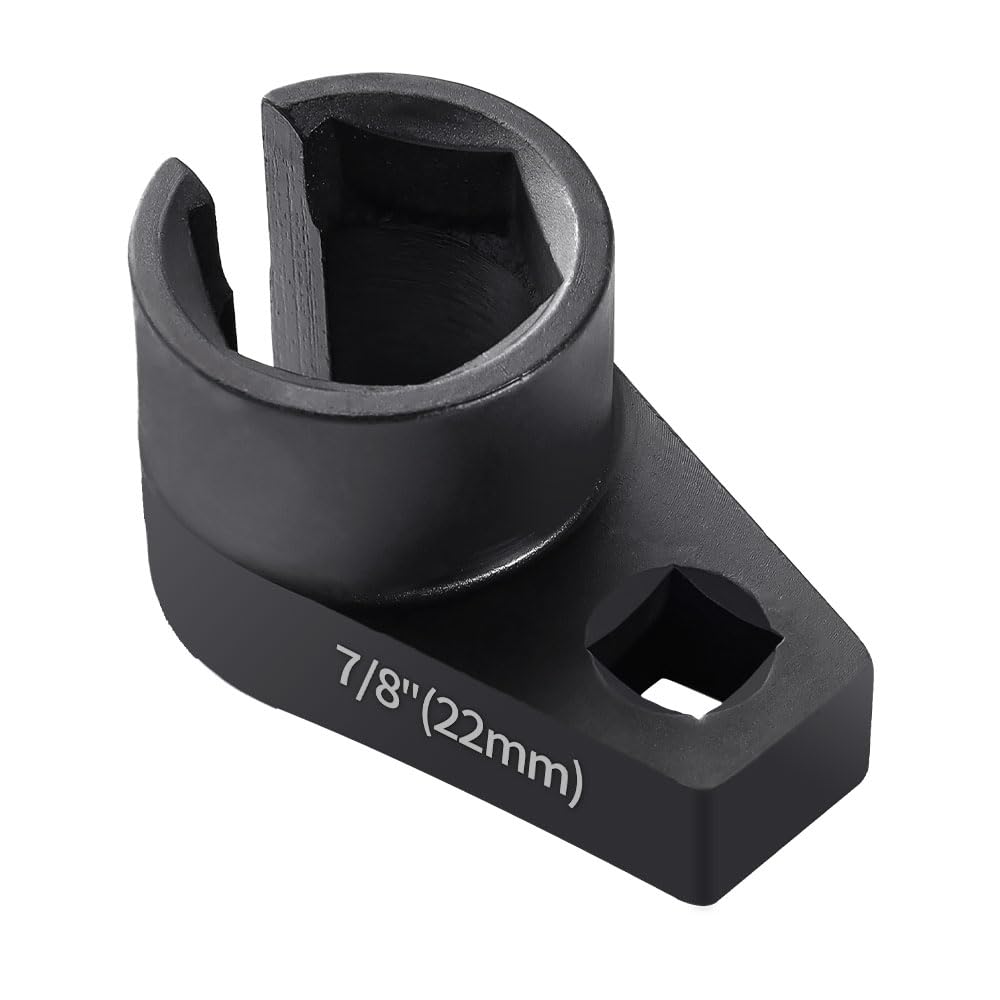 Lemxily Offset O2 Sensor Socket, 7/8-Inch (22mm) with 3/8-Inch Drive, Universal 