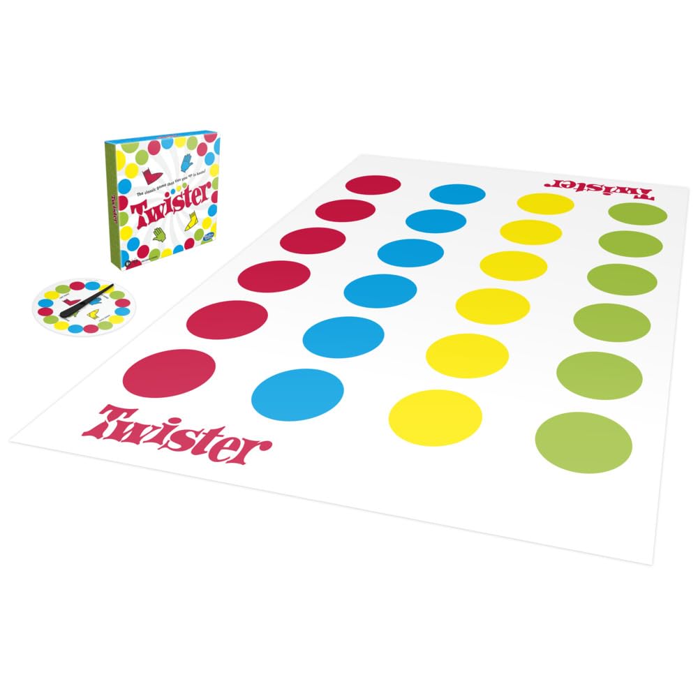 Hasbro Twister Party Classic Board Game for 2 or More Players,Indoor and Outdoor