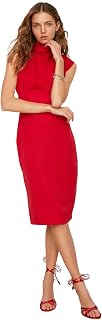 TRENDYOL Black Steile Collar Women's Dress (Pack of 1)