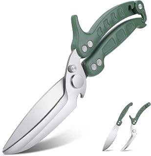 DRAGON RIOT Poultry Shears Sturdy Kitchen Scissors Detachable Green