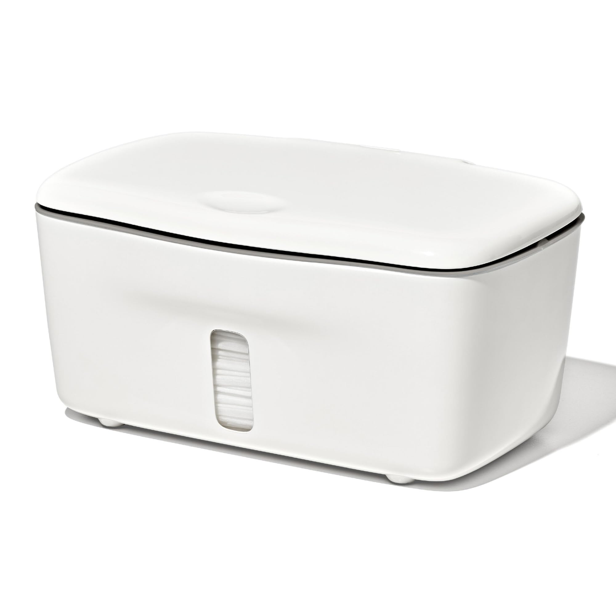 OXO Tot Perfect Pull Baby Wipes Dispenser, Refillable Wipe Holder, Gray | One-Ha