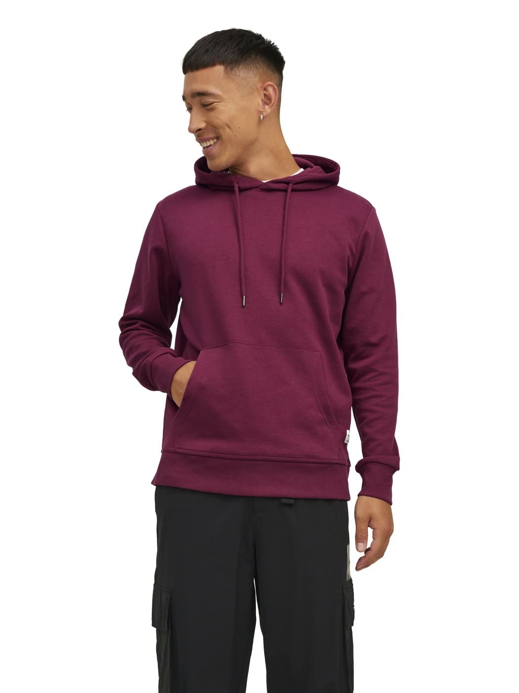 JACK & JONES Men's Jjebasic Noos Sweat Hood Sweatshirt