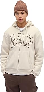Gap Heritage Logo Full Zip Hoodie Men's Hooded Sweatshirt (Pack of 1)
