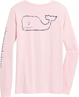 Vineyard Vines Women's Long-Sleeve Vintage Whale Pocket T-Shirt T-Shirt (Pack of 1)
