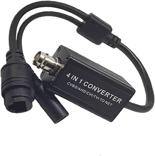 4-in-1 Analog to Digital Converter Adapter for CCTV Cameras with BNC RJ45 H.265 RTSP 1080P AHD/CVBS CCTV Converter