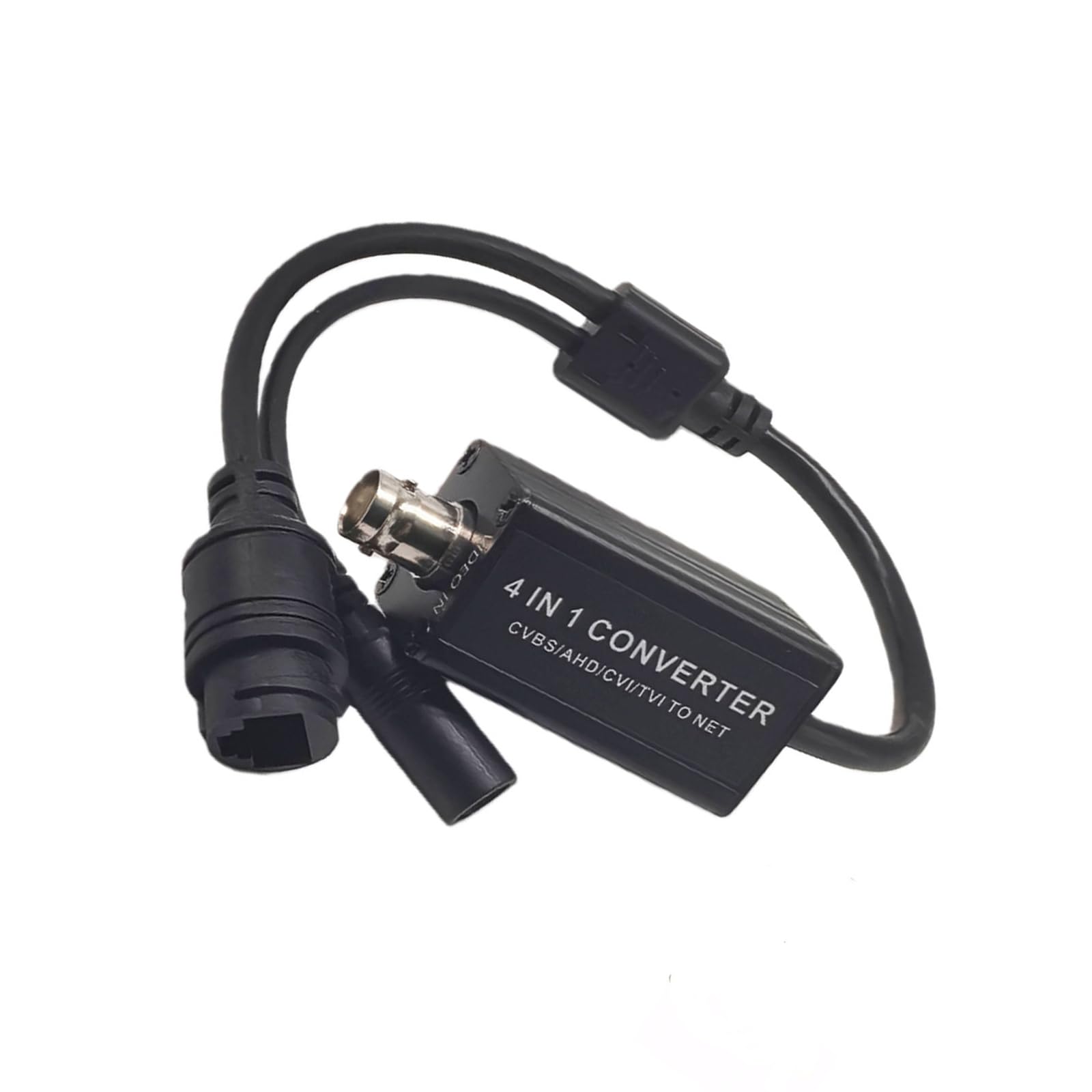 4-in-1 Analog to Digital Converter Adapter for CCTV Cameras with BNC RJ45 H.265 