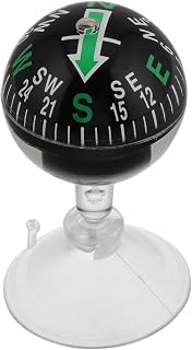 BESTOYARD Automotive Dashboard Compass with Suction Cup for Reliable Navigation Portable Design for Car and Boat Use for Camping and Hiking Adventures