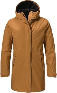 Schöffel Women's Parka Style Froda WMS Breathable Waterproof Parka with 2-Way Stretch, Lightweight Outdoor Jacket with Adjustable Hood