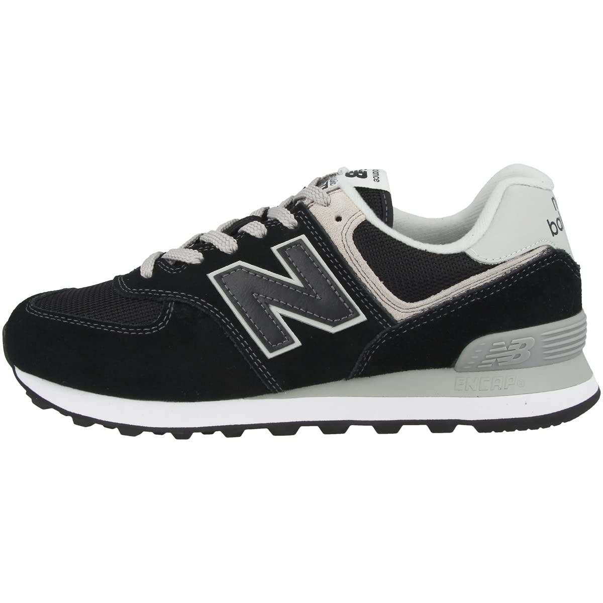 New Balance Women's 574v2 Core Trainers, black, 40.5 EU
