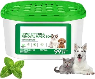 Home Pet Fur & Odor Removal Magic Box, Portable Odor Eliminator & Dust Collector, 360° All-Aroundcoverage for Home (1 box)