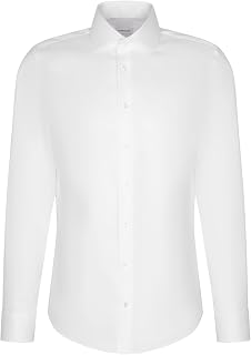 Seidensticker men's business shirt - shaped fit - non-iron - Kent collar - long sleeve - 100% cotton