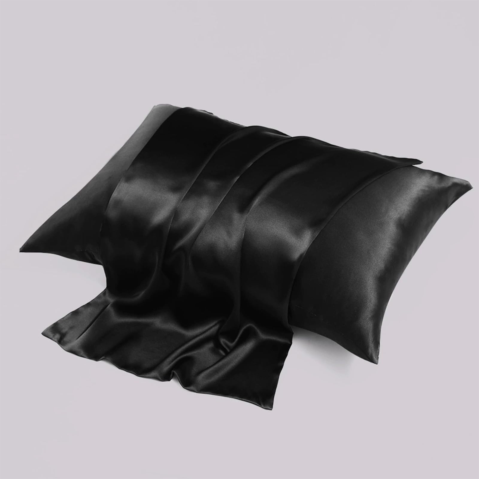 1 Pack Queen Size Satin Pillowcase for Hair and Skin Silky Cooling Pillowcase wi