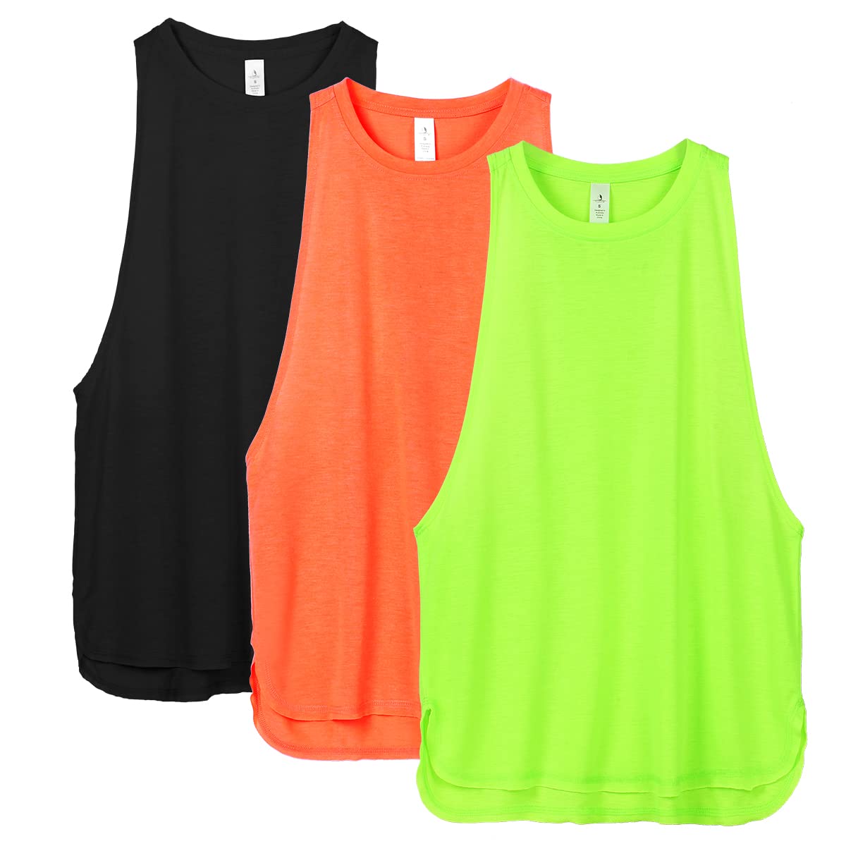 icyzone Women Casual Sleeveless Sports Tank Top Loose Exercise Yoga Running Tank