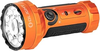 OLIGHT Marauder Mini Rechargeable High Lumen Torch RGB Lights, Orange | 7,000LM and 600M Throw, Magnetic Rechargeable with MCC3,IPX8 Waterproof, LED Light for Camping,Hunting,Emergency,Searching