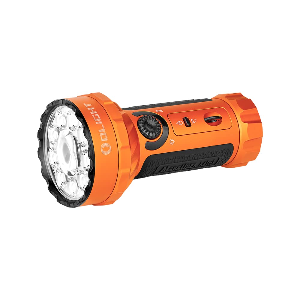 OLIGHT Marauder Mini Rechargeable High Lumen Torch RGB Lights, Orange | 7,000LM 