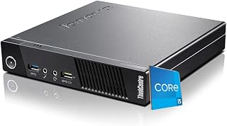 Lenovo i5 Mini Desktop PC, 8 GB RAM, SSD 256 GB, Wi Fi, i5 Desktop PC, Ready to Use Computer, Wi Fi, Libre Office (Refurbished)