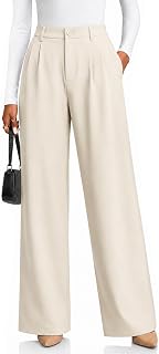 Zylioo Tall Wide Leg Dress Pants for Women Business Casual Trousers