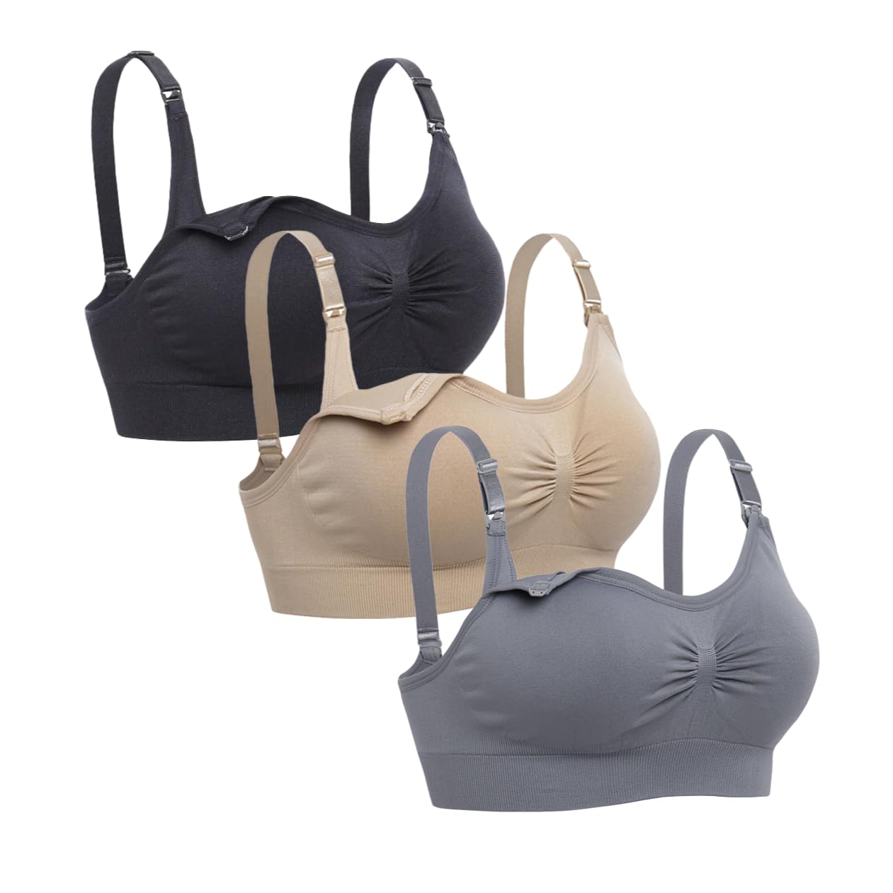Astrélie Seamless Nursing Bra for Women, Ultra Soft Wireless Maternity and Postp