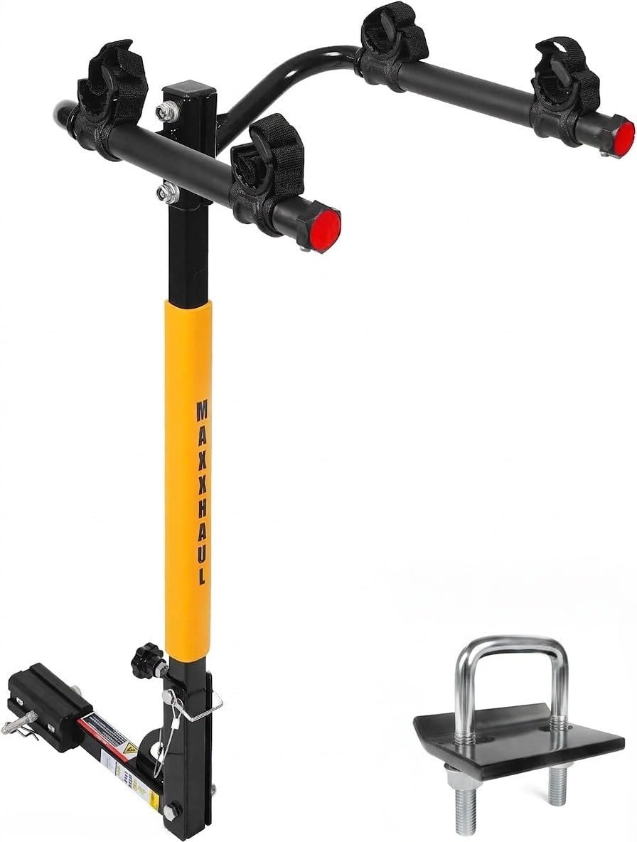 MaxxHaul 2-Bike Hitch Rack with Included Hitch Tightener – (50025) | Fits 1.25-2