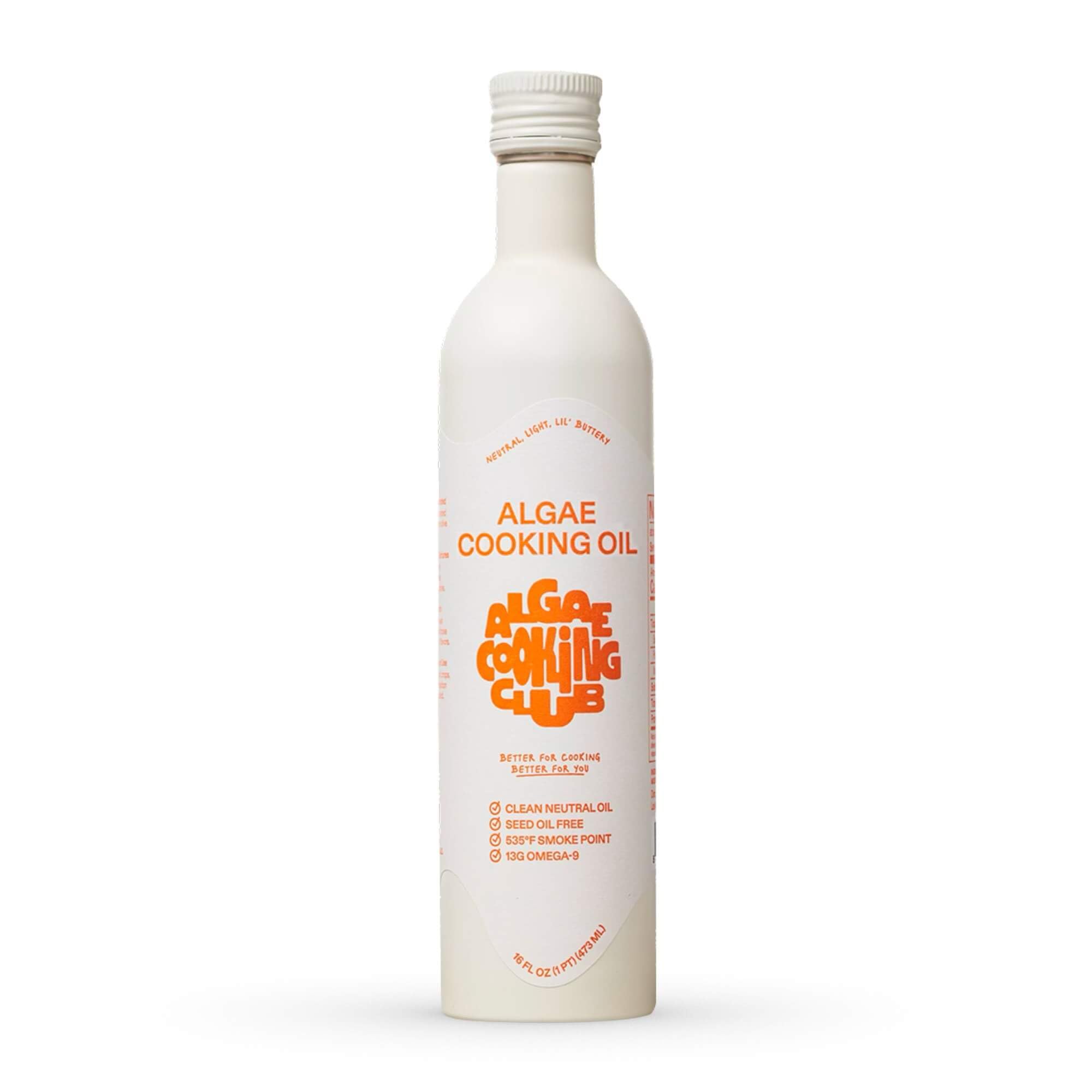 Algae Cooking Club Chef-Grade 100% Algae Cooking Oil - High Smoke Point 535°F - 