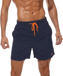 Tansozer Men's Swimming Trunks with Mesh