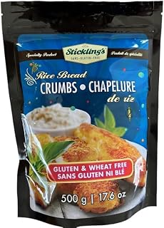 2-Pack Stickling's Rice Bread Crumbs, Gluten Free (1KG)