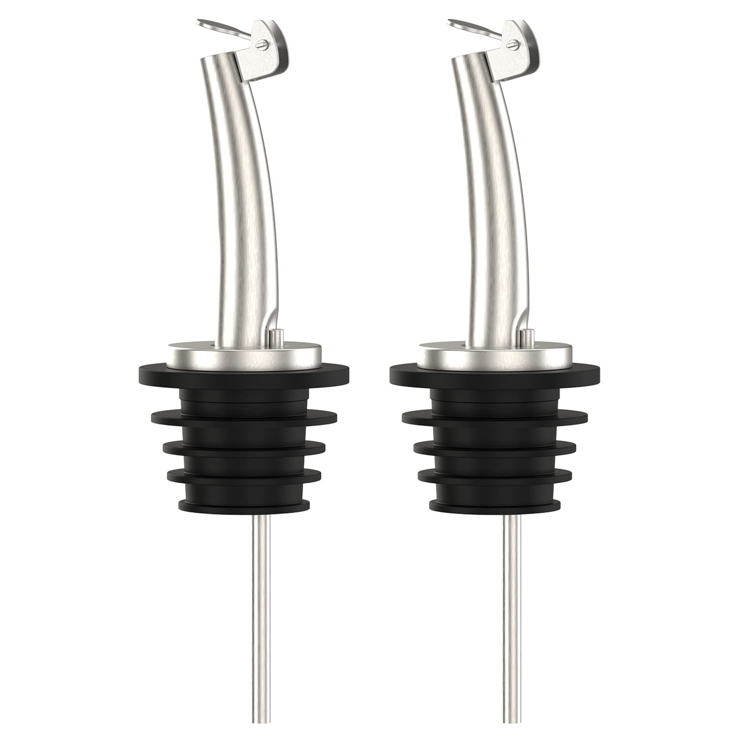 Axe Sickle 2 Pcs Oil Spout Liquor Bottle Pourer Spouts | Stainless Steel Olive O