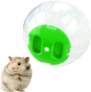 Cute Hamster Running Ball 4.7inch Crystal Ball, Guinea Pig Fitness Toy Hamster Running Exercise Wheel Small Animals Cage Accessories Pet Toy Mouse Playball