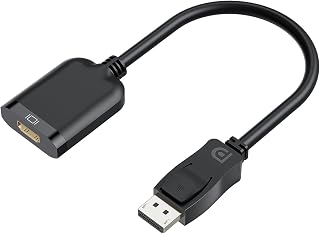 4K Displayport to HDMI Active Adapter Cable, Latch Protect, Male to Female