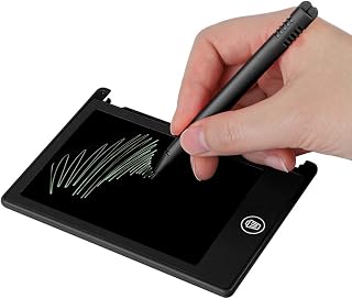 Writing Tablet, 4.5inch LCD Reusable Portable Writing Pad Handwriting Writing Tablet Drawing Board for Children/Kids Memo List Reminder Note(black)