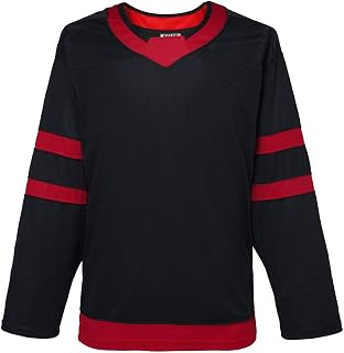EALER H900-CA Series Hockey Team Blank Practice Jersey&Thick, Breathable and Quick-Dry Fabric&Unisex Junior to Senior