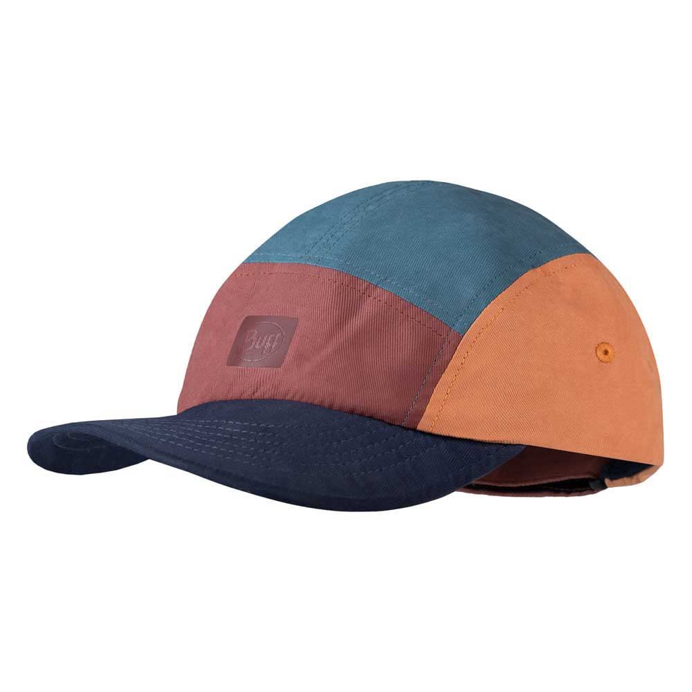 BUFF Kids 5 Panel Go UPF 50 Adjustable Lightweight Running Cap Hat - Blue