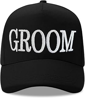 Men's Groom Hat, Wedding for Groomsman and Best Man, Adjustable Cap