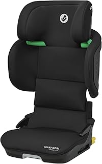 Maxi-Cosi Tanza i-Size, High Back Booster Seat, 100–150 cm, Full Black | Compact Foldable Car Seat, 3.5–12 Years, 10 Headrest Positions, G-CELL Side Impact Protection, Comfortable Padded Seat