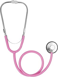 ERDOGLY Kids Stethoscope, Real Working Nursing Stethoscope for Kids, Play Doctor Toy for Toddler, Boys Girls Doctor Nurse Cosplay Costume Accessories, Pink
