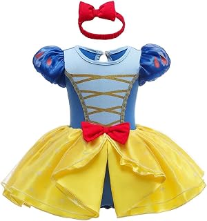 Dressy Daisy Infant Baby Girl Princess Dress Costume Romper | Tulle Tutu, Fancy Birthday Halloween Bodysuit, Includes Headband