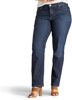Lee Women's Denim Trousers, Solid Premium Light Blue
